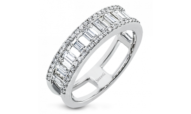 Simon G. Anniversary 18k White Gold Wedding Band - LR2603-W-18K