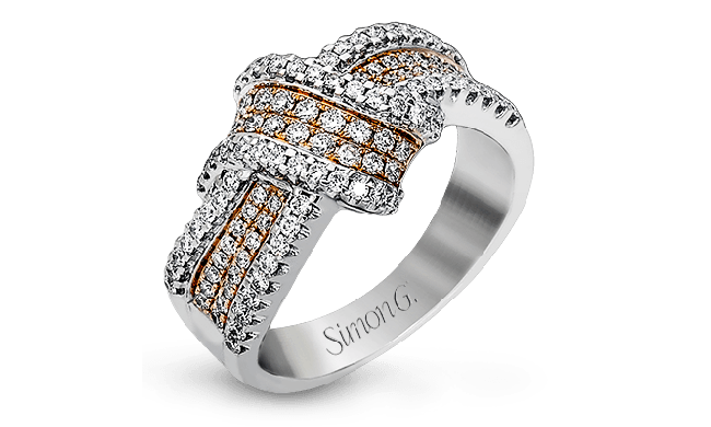 Simon G. Right Hand Ring 18k Gold (Rose, White) 0.72 ct Diamond - MR1428-18K