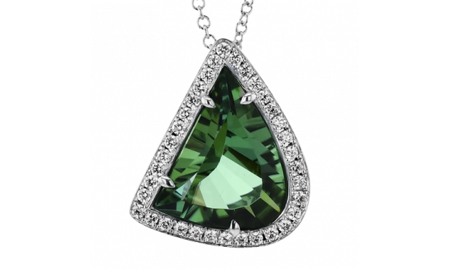 Simon G. Color Pendant 18k Gold (White) 2.38 ct Tourmaline 0.18 ct Diamond - LP4883-18KW