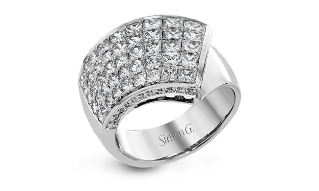Simon G. Right Hand Ring 18k Gold (White) 3.16 ct Diamond - MR2892-18K