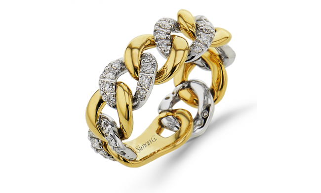 Simon G. Right Hand Ring 18k Gold (White, Yellow) 0.42 ct Diamond - LR2991-18K2T