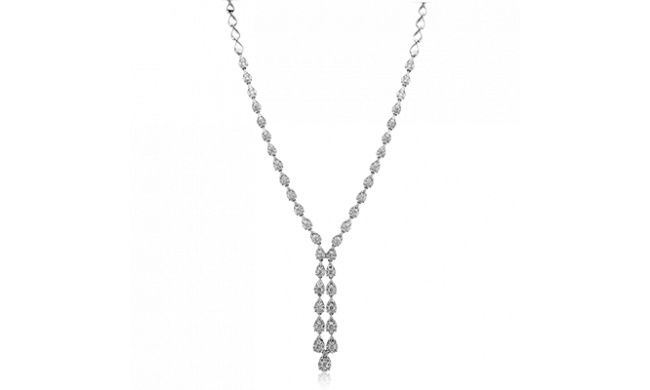 Simon G. Necklace 18k Gold (White) 12.33 ct Diamond - LP4273-A-18KW