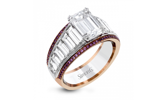 Simon G. 18k White Gold Diamond Engagement Ring - MR2836