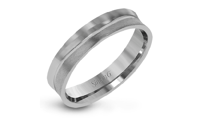 Simon G. Men Ring Platinum (White) - LG164-PT