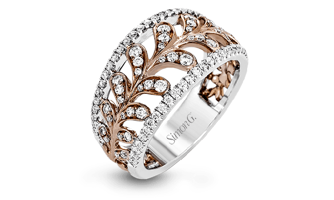 Simon G. Right Hand Ring 18k Gold (Rose, White) 0.65 ct Diamond - TR573-18K