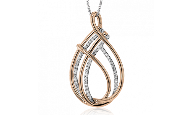 Simon G. Pendant 18k Gold (Rose) 0.31 ct Diamond - LP2393-R-18K