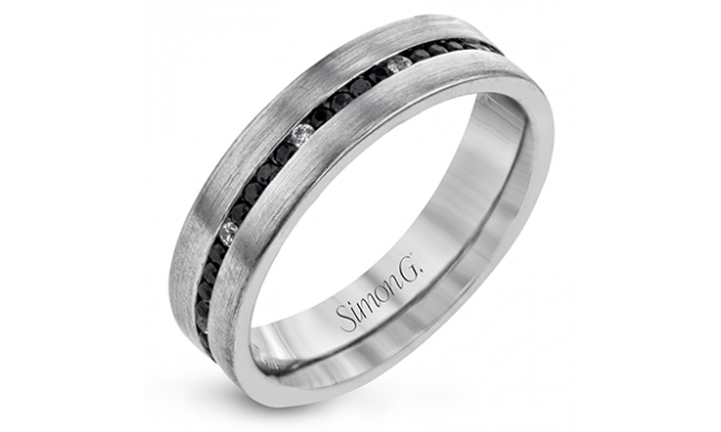 Simon G Men Ring Platinum (Black, White) 0.66 ct Diamond - LR2172-PT