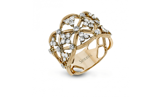 Simon G. Right Hand Ring 18k Gold (Rose, White) 0.65 ct Diamond - LR1090-18K