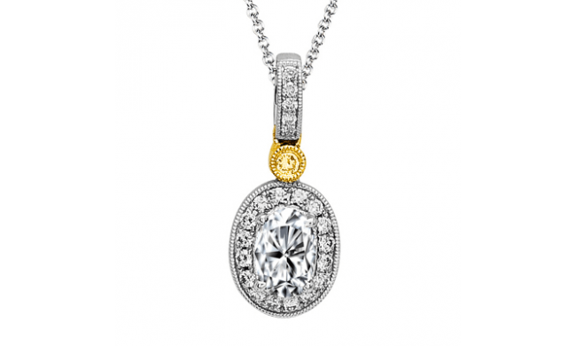 Simon G. Color Pendant 18k Gold (White, Yellow) 0.16 ct Diamond - MP1348-18K