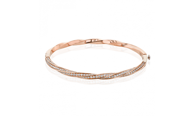 Simon G. Bangle 18k Gold (Rose) 1.68 ct Diamond - LB2326-R-18K