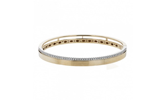 Simon G. Bangle 18k Gold (Rose, White) 0.32 ct Diamond - LB2414-R-18KWR