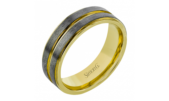 Simon G. Men Ring 14k Gold Gray (Gray) - LG197-14K