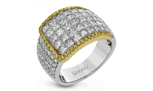 Simon G. Right Hand Ring 18k Gold (White, Yellow) 3.36 ct Diamond - MR2916-18KWY