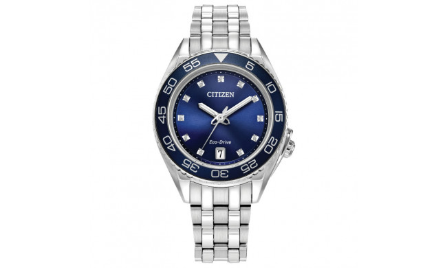 CITIZEN Eco-Drive Sport Luxury Carson Ladies Stainless Steel - FE6160-57L