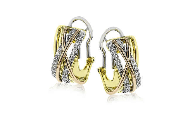 Simon G. Earring 18k Gold (Rose, White, Yellow) 0.74 ct Diamond - ME2070-18K