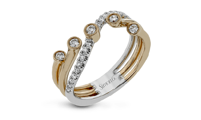 Simon G. Right Hand Ring 18k Gold (Rose, White) 0.34 ct Diamond - LR1191-18K