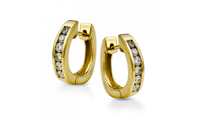 Simon G. Hoop Earring 14k Gold (Yellow) 0.4 ct Diamond - ER152-14K