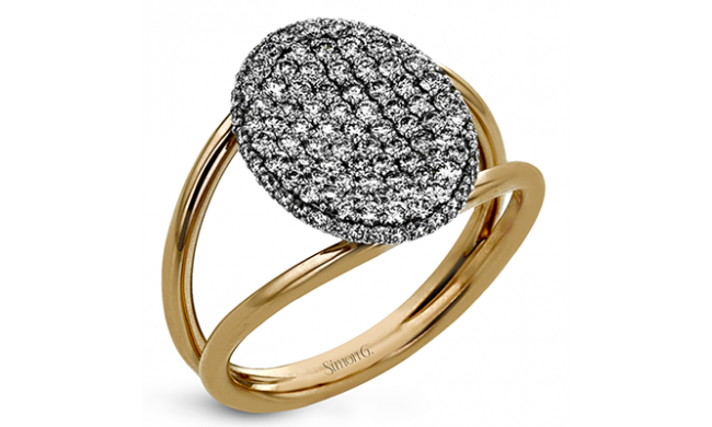 Simon G. Right Hand Ring 18k Gold (Rose, White) 0.74 ct Diamond - LR2385-18K