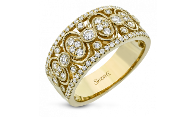Simon G. Right Hand Ring 18k Gold (White) 0.52 ct Diamond - LR2535-18K