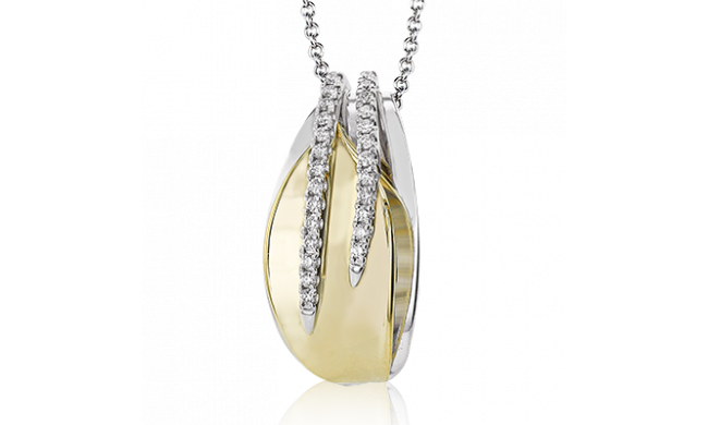 Simon G. Pendant 18k Gold (White, Yellow) 0.15 ct Diamond - LP2392-18K