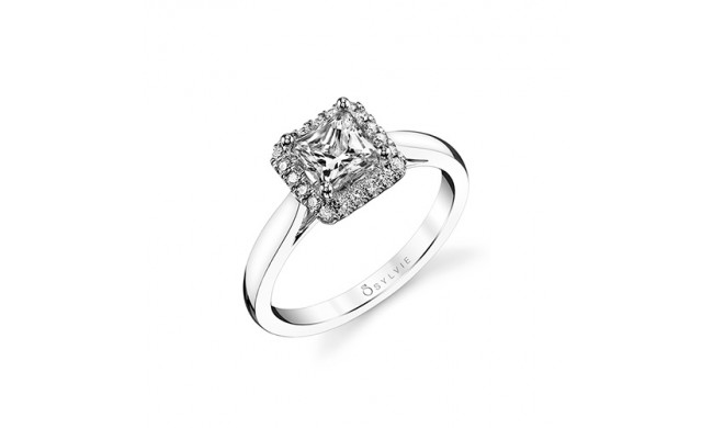 0.16tw Semi-Mount Engagement Ring With 5.5X5.5 Princess - sy729pr
