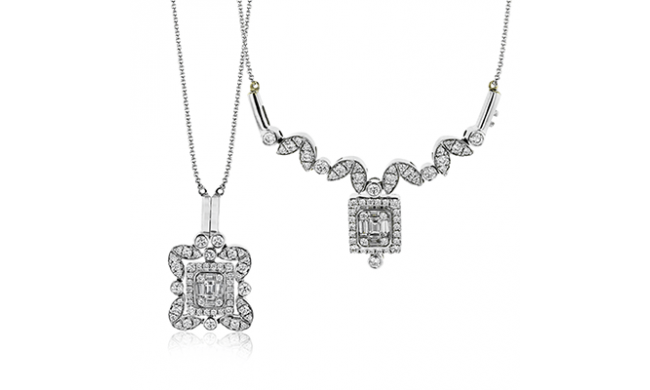 Simon G. Pendant 18k Gold (White) 0.64 ct Diamond - LP4512-18K
