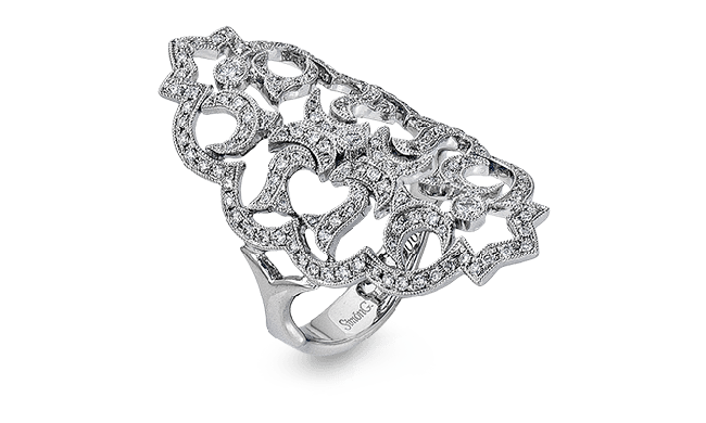 Simon G. Right Hand Ring Platinum (White) 0.63 ct Diamond - NR457-PT