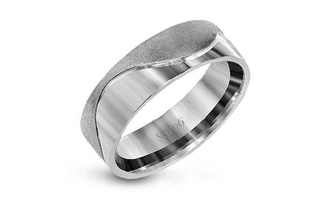 Simon G. Men Ring Platinum (White) - LG156-PT