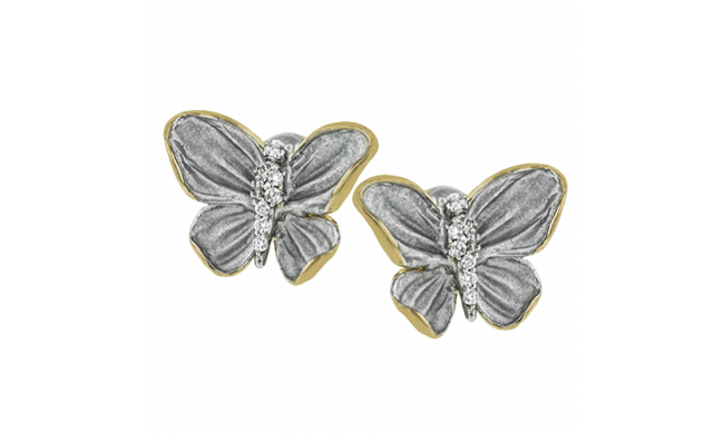 Simon G. Earring 18k Gold Gray (Gray) 0.1 ct Diamond - DE267-G-18K