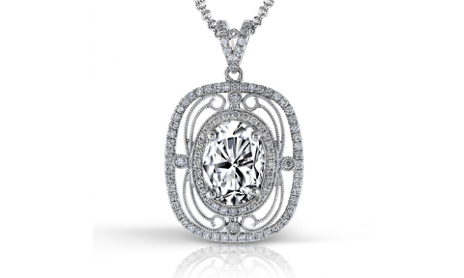 Simon G. Color Pendant 18k Gold (White) 0.5 ct Diamond - TP222-18K