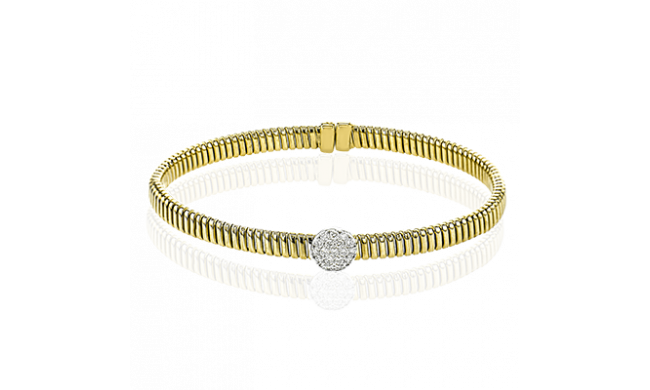 Simon G. Bangle 18k Gold (White, Yellow) 0.27 ct Diamond - LB2398-Y-18K2T