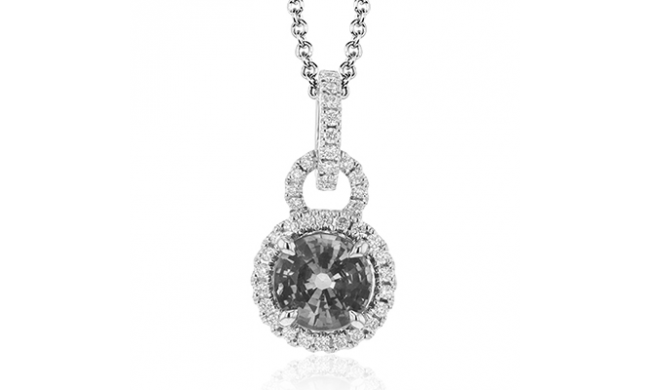 Simon G. Color Pendant 18k Gold (White) 0.2 ct Diamond - MP1839-18K-S