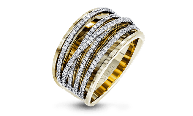 Simon G. Right Hand Ring 18k Gold (White, Yellow) 0.56 ct Diamond - MR2664-18K