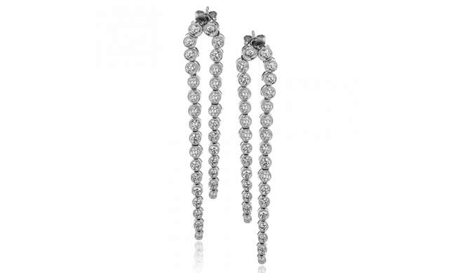 Simon G. Earring 18k Gold (White) 3.18 ct Diamond - LE4455-18KW