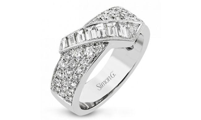 Simon G. Right Hand Ring 18k Gold (White) 1.41 ct Diamond - LR2032-18KW