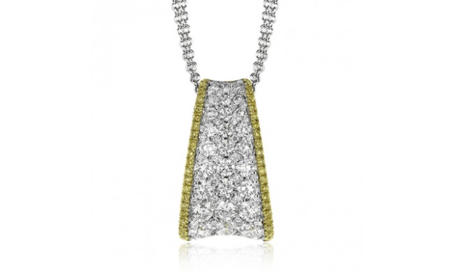 Simon G. Pendant 18k Gold (White, Yellow) 1.01 ct Diamond - MP2035-18KWY