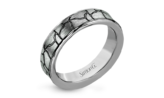 Simon G. Men Ring Platinum (White) - LG165-PT