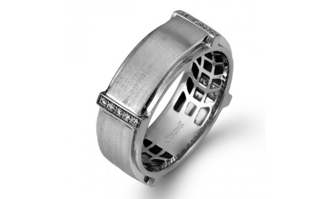 Simon G Men Ring Platinum (White) 0.16 ct Diamond - MR2104-PT
