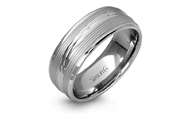 Simon G. Men Ring Platinum (White) - LG118-PT