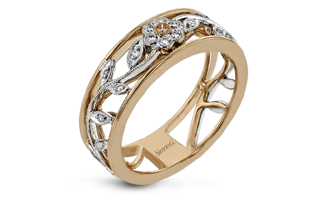 Simon G. Right Hand Ring 18k Gold (Rose, White) 0.1 ct Diamond - MR1000R-D-18K
