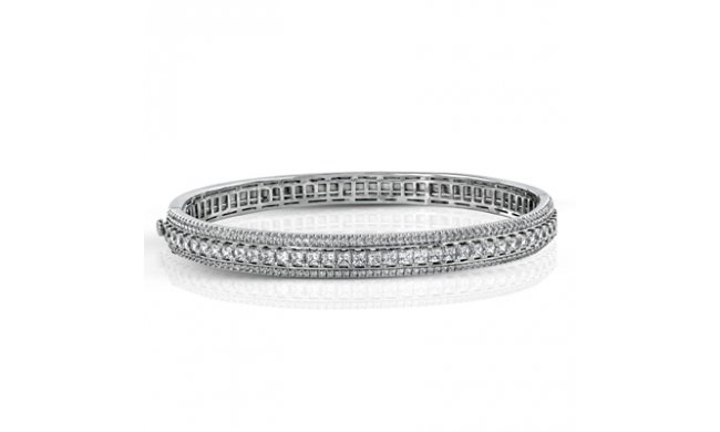 Simon G. Bangle 18k Gold (White) 4.12 ct Diamond - MB1451-18K