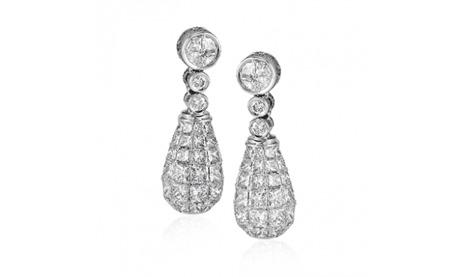 Simon G. Earring 18k Gold (White) 3.15 ct Diamond - ME1613-18K