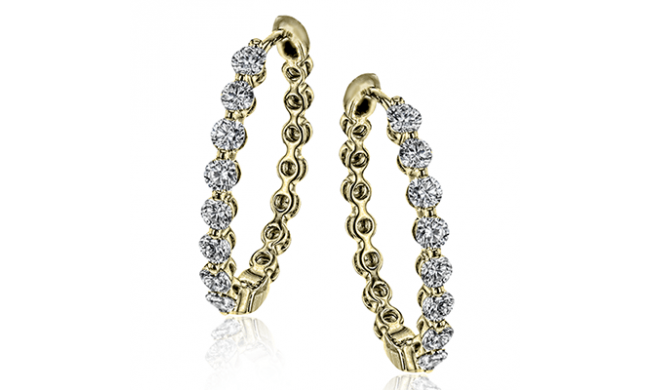 Simon G. Hoop Earring 18k Gold (Yellow) 0.99 ct Diamond - LE4547-Y-18K