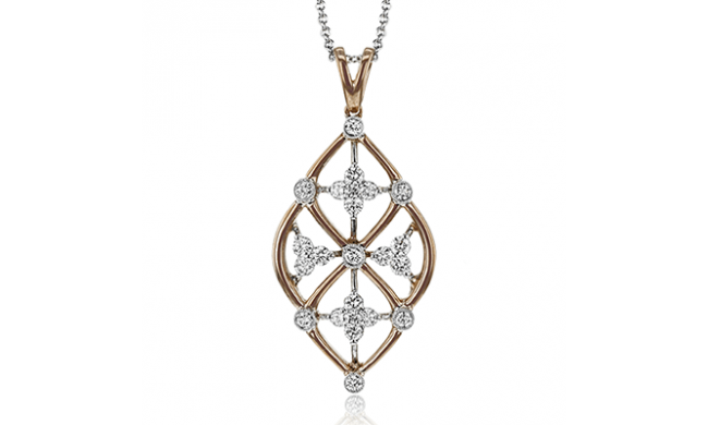 Simon G. Pendant 18k Gold (Rose, White) 0.45 ct Diamond - LP4525-18K