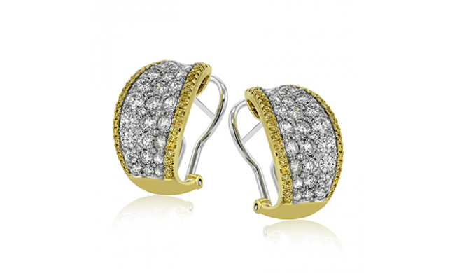 Simon G. Earring 18k Gold (White, Yellow) 2.8 ct Diamond - ME2262-18K2T