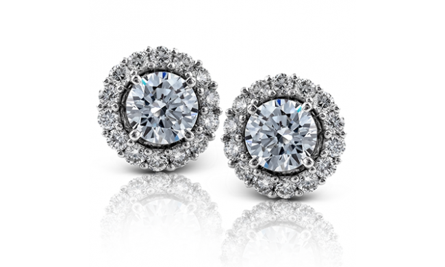 Simon G. Earring 18k Gold (White) 1.03 ct Diamond - ME1550-18K