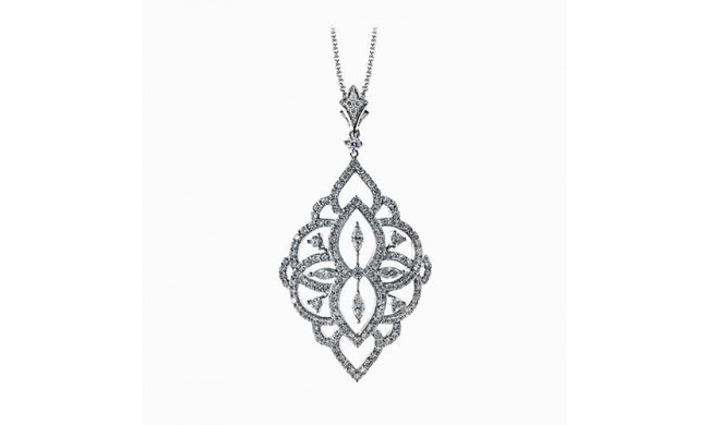 Simon G. 18k White Gold Diamond Pendant - DP202