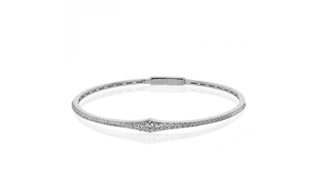 Simon G. Bangle 18k Gold (White) 0.88 ct Diamond - LB2310-18K