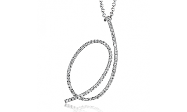 Simon G. Pendant 18k Gold (White) 0.29 ct Diamond - LP4540-18K