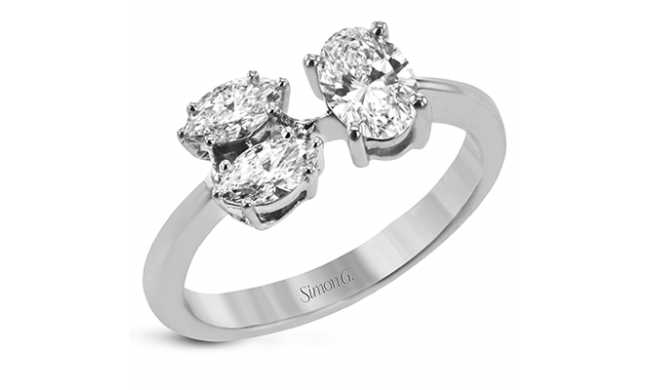 Simon G. Right Hand Ring 18k Gold (White) 0.91 ct Diamond - LR2496-18K
